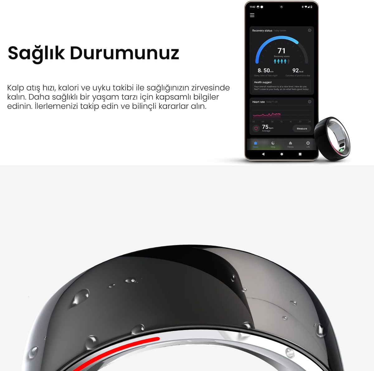 HiFuture Future Ring Smart Ring Black 60mm – image 5