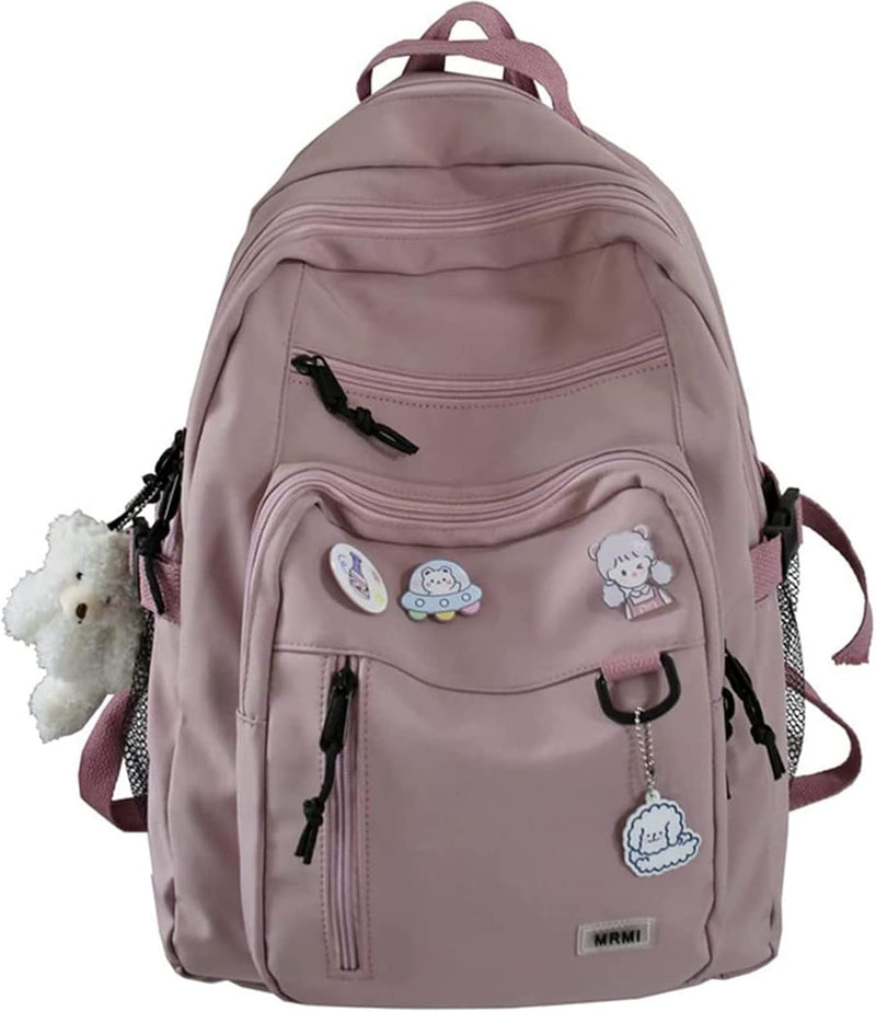 Cute Aesthetic Backpacks, School Backpack Teen Lightweight College Daypack for Teens Girls Women Students