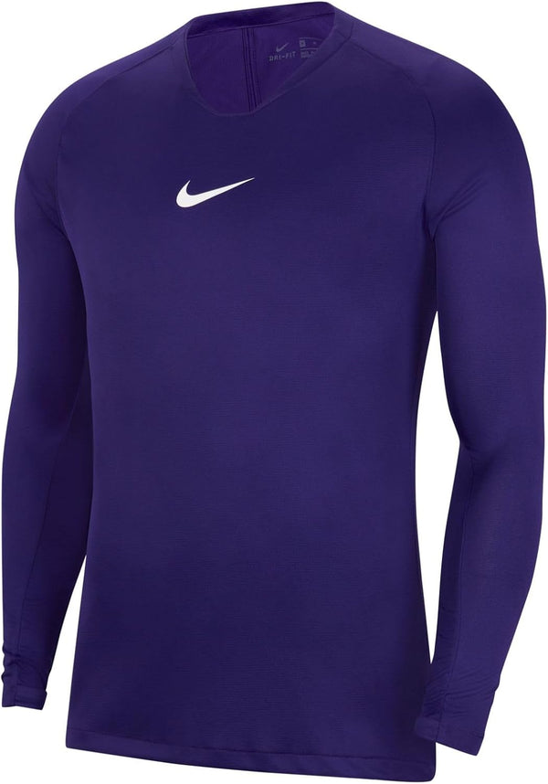 Men's M NK DRY PARK 1STLYR JSY LS Long Sleeved T-shirt - M COURT PURPLE/WHITE