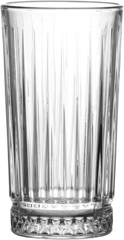 Cuisine Art Eva Hi-Ball Glass Set - 6 Pcs, 255ml (8.5oz) - Crystal Clear, Dishwasher Safe, Elegant Longdrink Glasses for Cocktails, Soft Drinks, Water, Juices