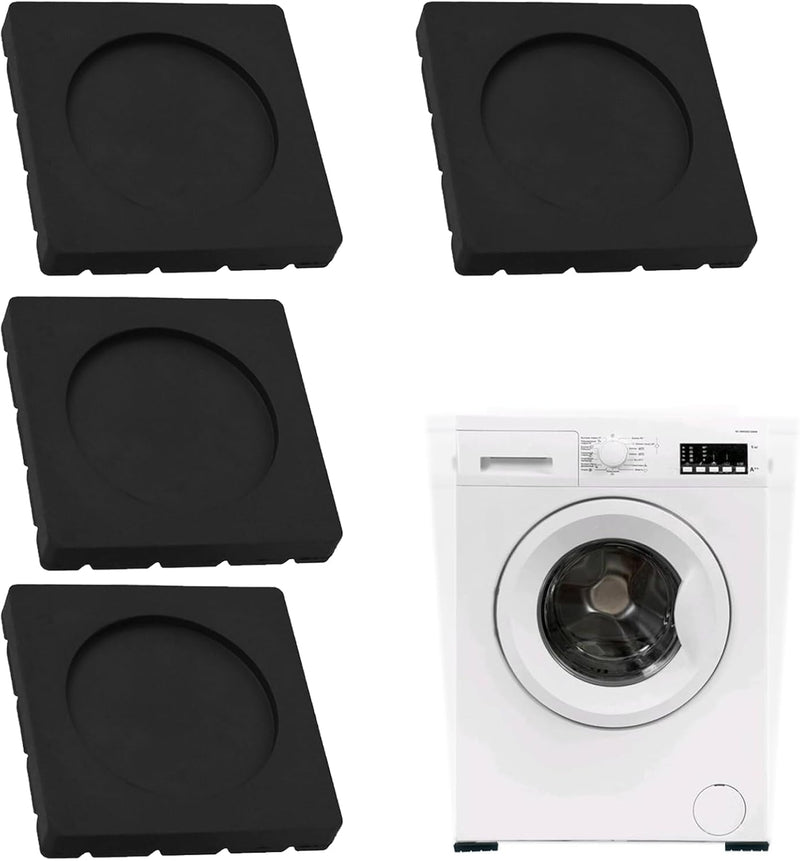 4PCS Anti-Vibration Silicone Rubber Pads for Washing Machines & Dryers – Non-Slip, Noise-Reducing, Shock-Absorbing Feet Pads for Appliances, Washers, and Furniture