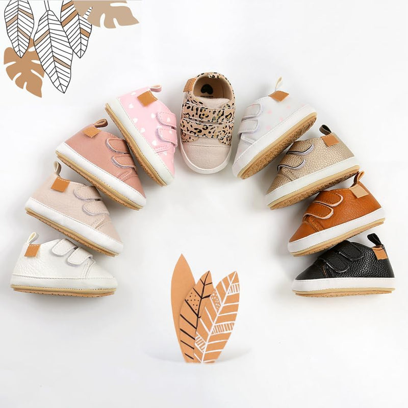 Baby Shoes Boys Girls Infant Sneakers Non-Slip Sole Toddler Crib First Walker Shoes Flat Lazy Shoe