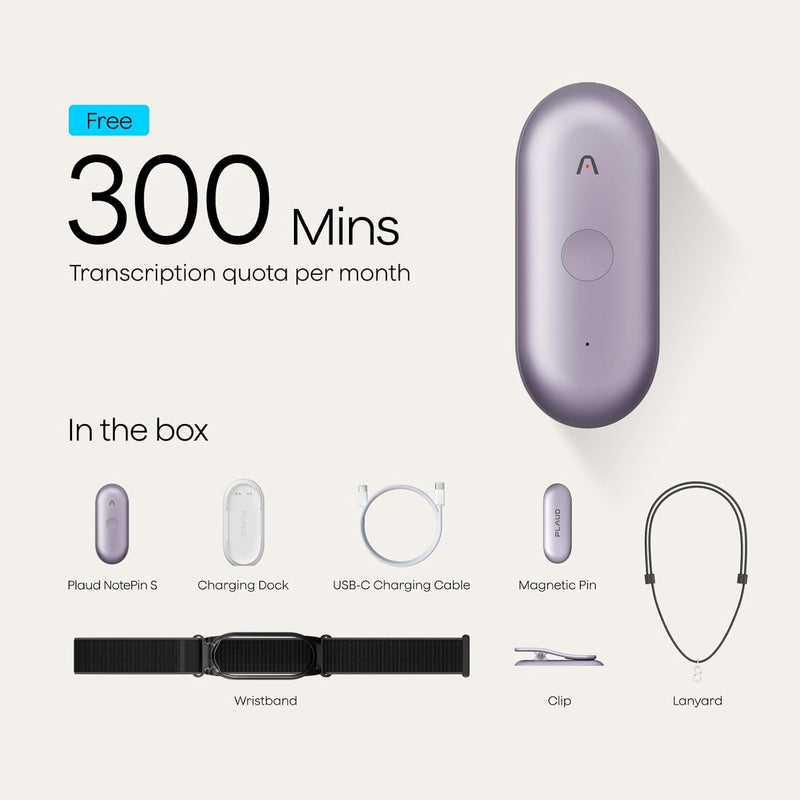 Plaud Note Pin purple PLA-NP100-P