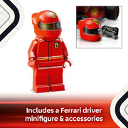 Speed Champions Ferrari SF-24 F1 Race Car Toy with a Collectible Formula 1 Driver Minifigure - Model Kits for 10+ Year Old Boys & Girls or Adult Motorsport Fans 77242
