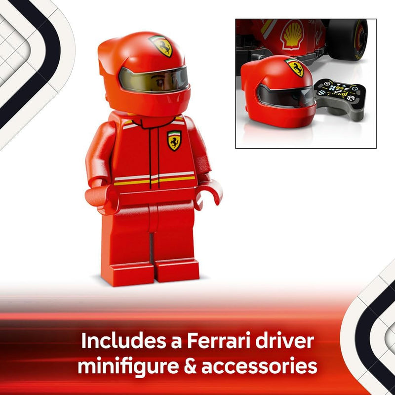 Speed Champions Ferrari SF-24 F1 Race Car Toy with a Collectible Formula 1 Driver Minifigure - Model Kits for 10+ Year Old Boys & Girls or Adult Motorsport Fans 77242