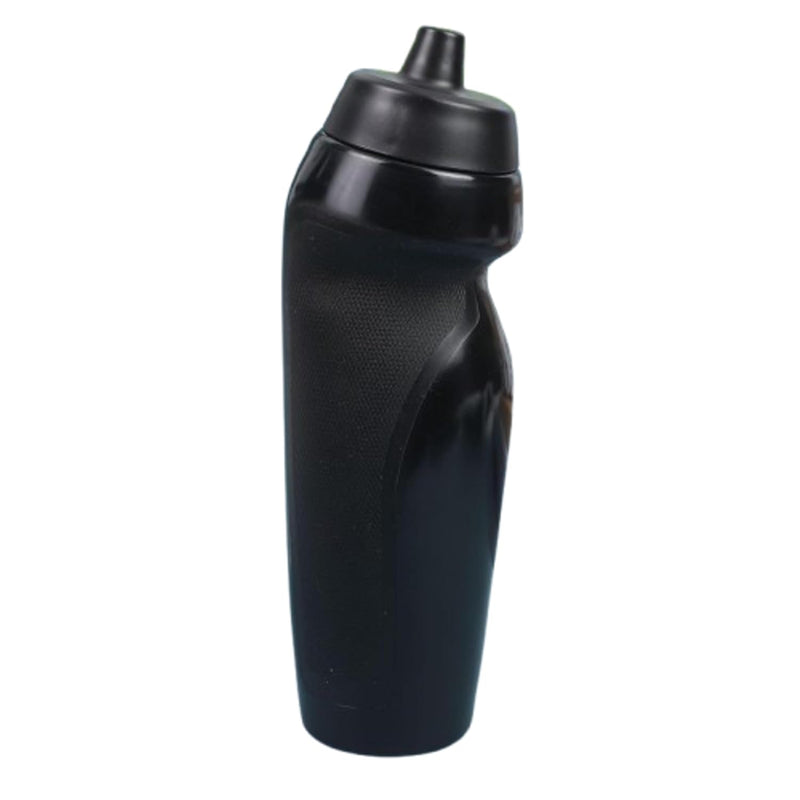 20oz Squeeze Sports Water Cup (600ml) - Ergonomic, Ideal for Gym, Football, Mountain Bike (Black)