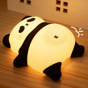 Rechargeable LED Lying Flat Duck Night Light for Kids, 3 Level Dimmable Silicone Nightlight Squishy Touch Lamp for Nursery, Breastfeeding, Toddler & Baby Decor, Cute Bedside Nightlights Gift - Pangda