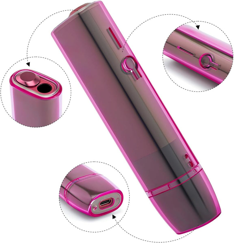 YiTenn Protective Case Cover PC Hard Case with Lanyard for iqos iluma one Fuchsia