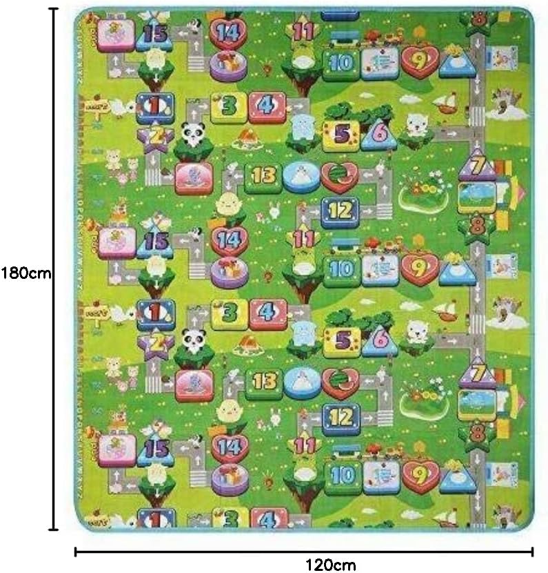 Kid's Floor Activity Happy Farm Rug Crawling Carpet - 1.2mx1.8m