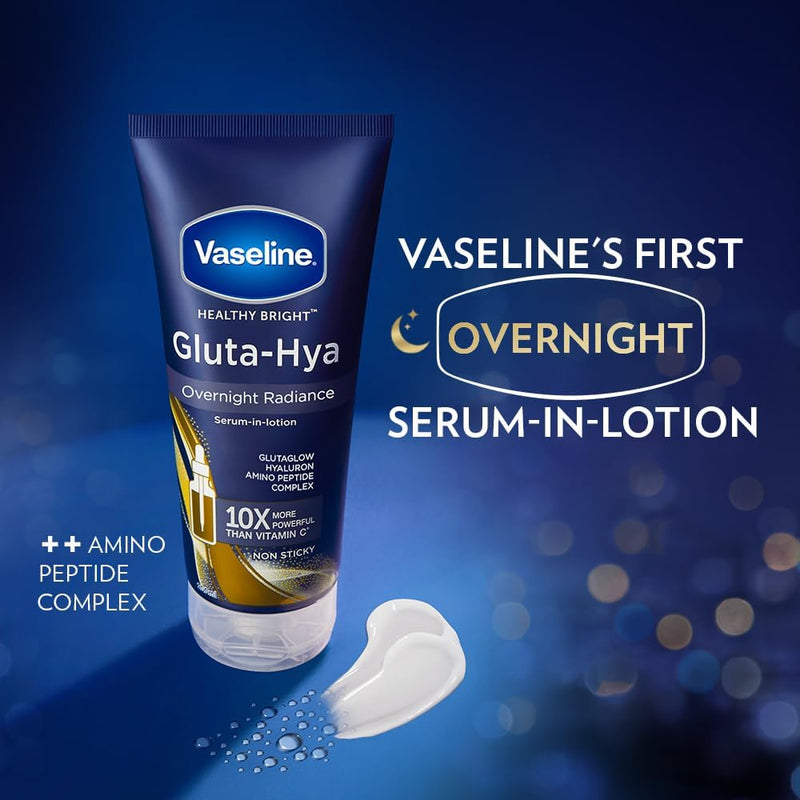 Gluta-Hya Overnight Radiance, Serum-In-Lotion, Boosted With Amino Peptide, 200ml