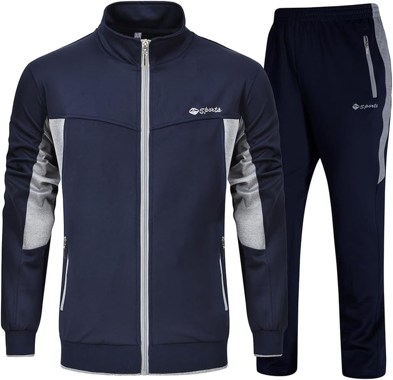 mens Full Zip Full Zip - 1-navy + Grey