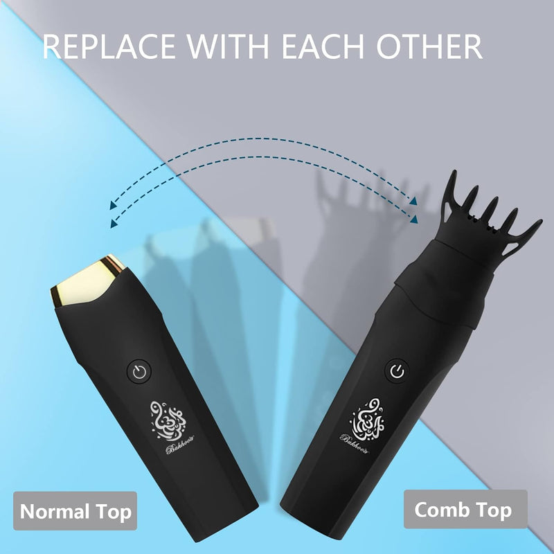 Bakhoor BoSidin USB Rechargeable Comb Incense Burner - Aromatherapy and Style in One Device! Enjoy Portable Relaxation with Hassle-Free Charging for Home Office & Car - X007 (X007-Pink)