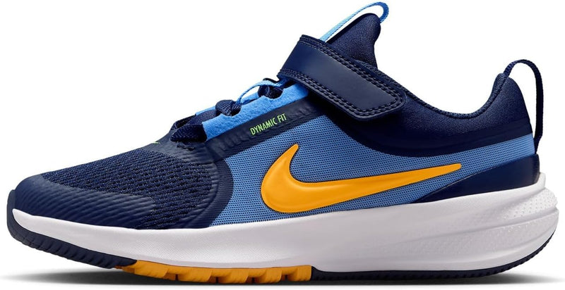 Star Runner 5 PS Unisex-Child Laced Shoes - MIDNIGHT NAVY/LASER ORANGE-UNIV BLUE-LIM