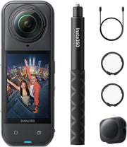 X5 - Waterproof 8K 360 Action Camera, Leading Low Light, Invisible Selfie Stick Effect, Rugged and Replaceable Lens, 3-Hour Battery, Triple AI Chip Design, UAE Version - Lens Guards Bundle