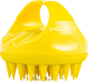 KLOY Hair Scalp Massager Shampoo Brush with Soft Silicone Bristles- Purple - Yellow