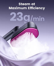 Jack Rose Travel Steamer for Clothes 1200w,Steam Iron,Portable Handheld Travel Size Steamer iron,8S Fast Heat-Up,Large Ceramic Heat Panel(Purple-Gray)