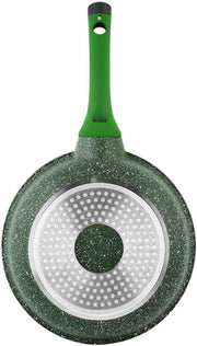 Prestige Essentials Granite Non Stick Set Combo 26cm Fry Pan + 26cm Casserole With Lid Induction Cookware Set 2 Pieces Green - PR80993