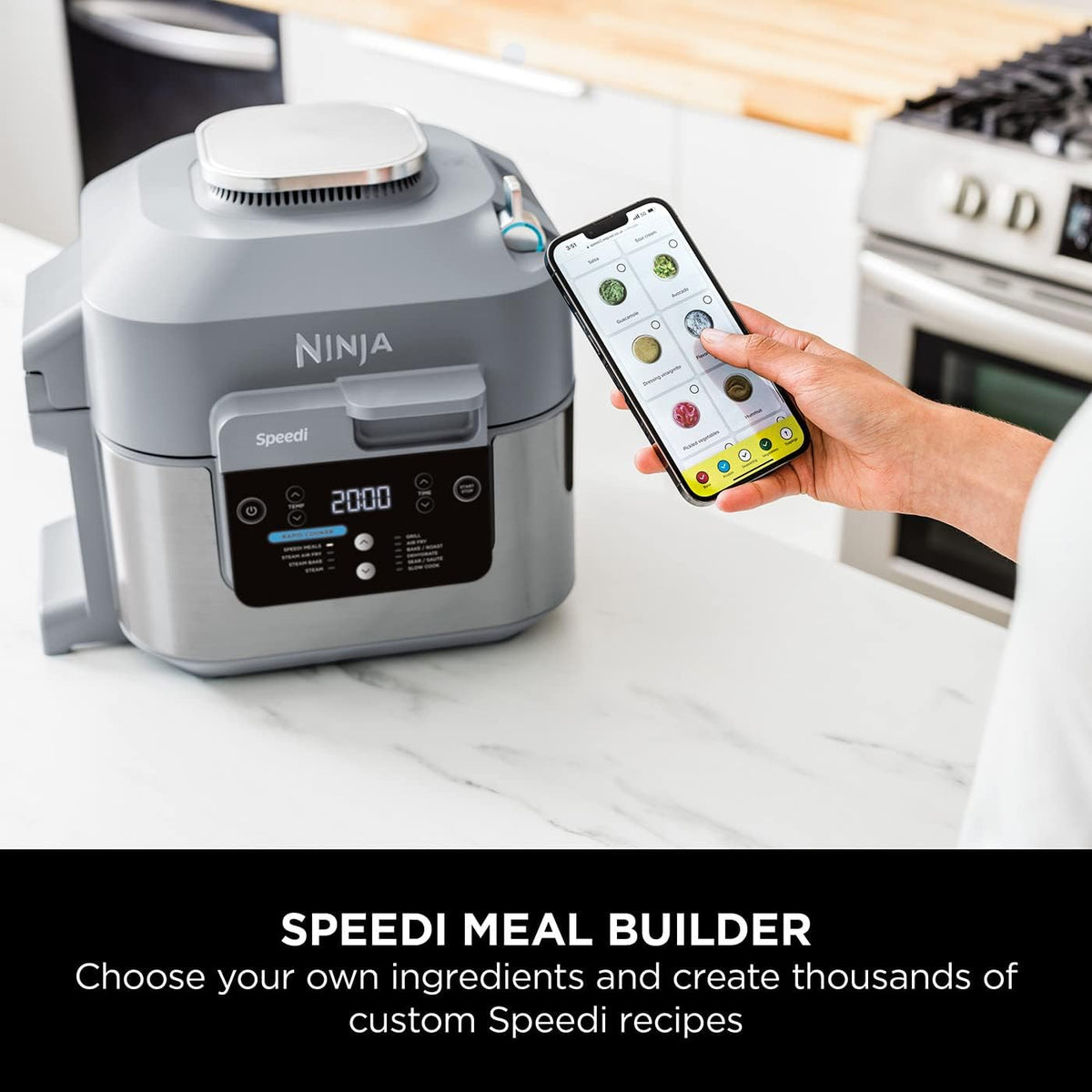 Speedi 10-in-1 Rapid Cooker, Air Fryer and Multi Cooker, 5.7L, Air Fry, Steam, Grill, Bake, Roast, Sear, Slow Cook & More, Cooks 4 Portions, Sea Salt Grey, ON400ME, 2 Years Warranty – image 13