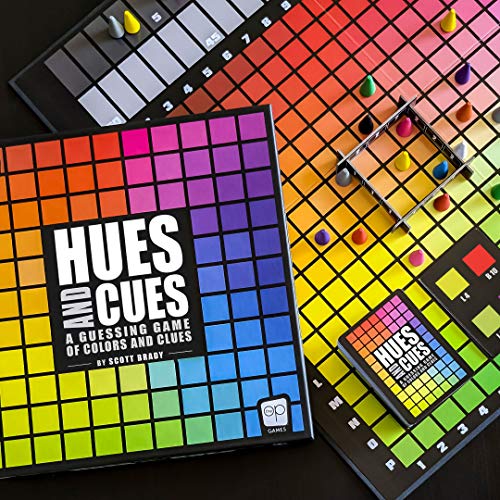 USAopoly Hues and Cues: Multicolor Party Board Game for 3 to 10 Players, Ages 9+