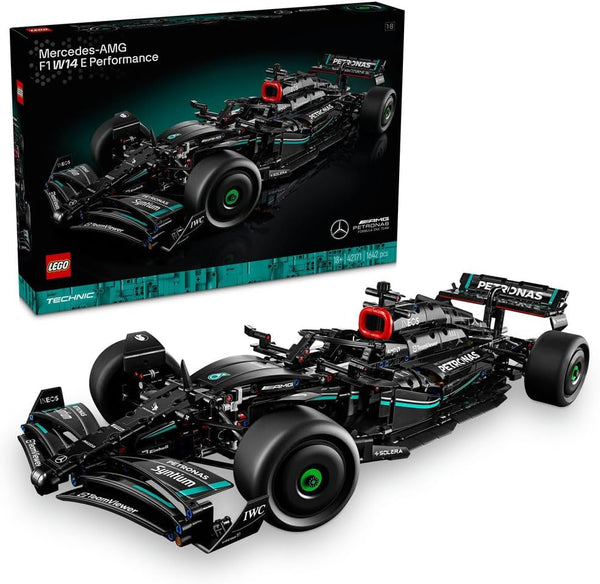 Technic Mercedes-AMG F1 W14 E Performance Set for Adults to Build, Scale Formula One Race Car Model Building Kit, Collectible Home or Office Décor, Birthday Gifts for men, Women, Him or Her 42171 - Car