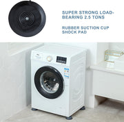 Shock and Noise Cancelling Washing Machine Support, Rubber Washer Dryer Anti Vibration Pad, Anti-Walking Washing Machine Stabilizer refrigerator support pad, for Fridge and Washing Machine Set of 8