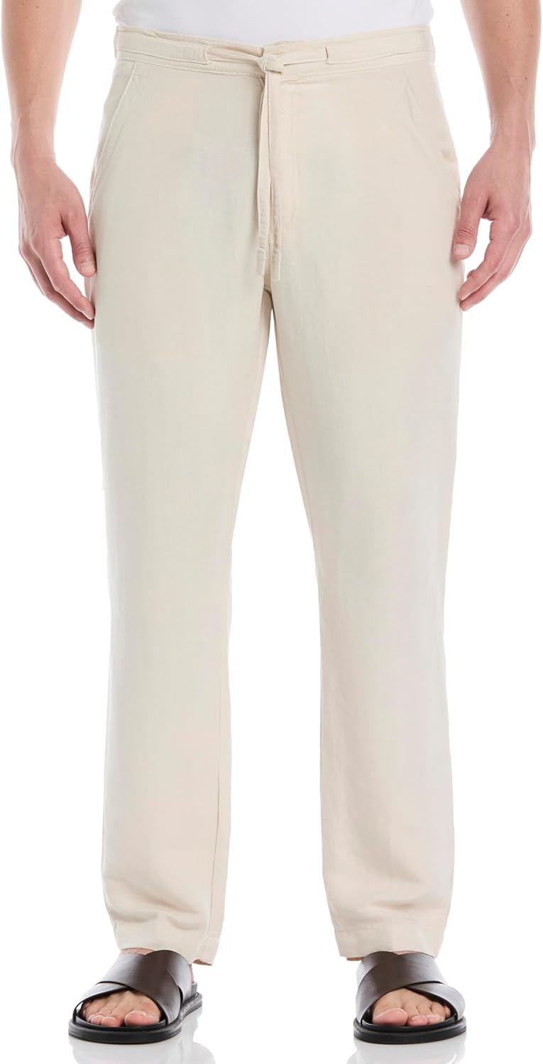 Men's Drawstring Pant With Back Elastic Waistband Casual Pants - Silver Lining