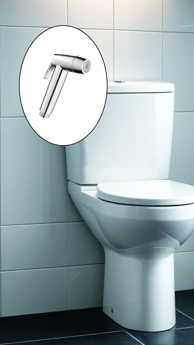 Sweet seven Bidet Sprayer Head - 2 Mode Stainless Steel Handheld for Kitchen and Toilet Cleaning