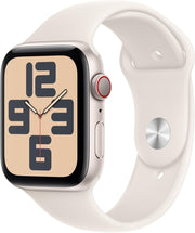 Apple Watch SE (2nd Gen) GPS + Cellular 40mm Smartwatch with Silver Aluminium Case with Denim Sport Band - M/L. Fitness and Sleep Trackers, Crash Detection, Heart Rate Monitor, Retina Display