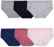 Women's 360 Underwear, High Performance Stretch for Effortless Comfort, Available in Plus Size - Hipster - 6 Pack - Assorted Colors