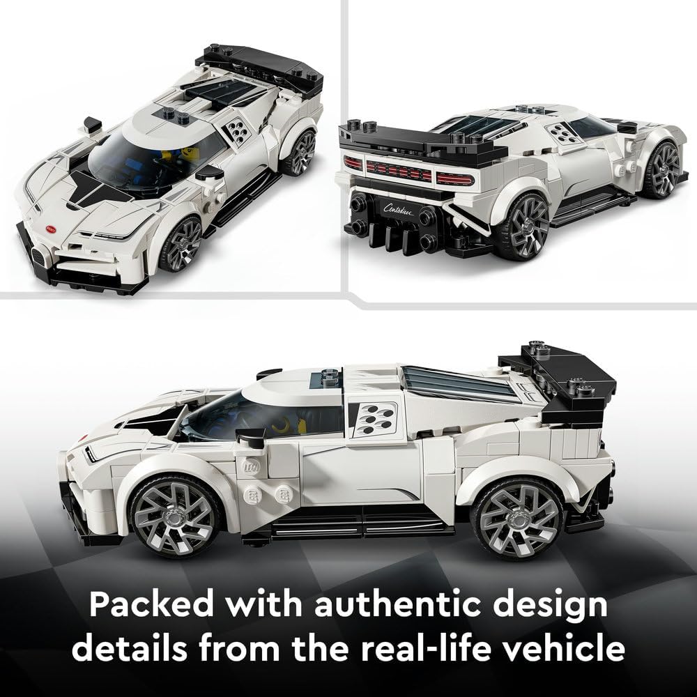Speed Champions Bugatti Centodieci Hyper Sports Car Toy - Car Model Kit with a Driver Minifigure - Birthday Gift for 9+ Year Old Boys - 77240 – image 4