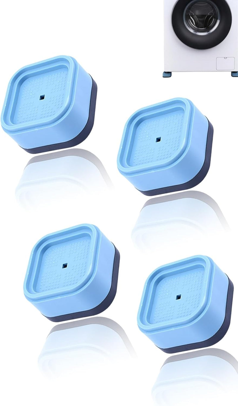 Sweet seven® Washer Dryer Stabilizer Pads - 4PCS Anti-Vibration & Anti-Walk Rubber Feet for Washing Machine, Reduce Movement and Noise, Secure Appliances on Floor Surface