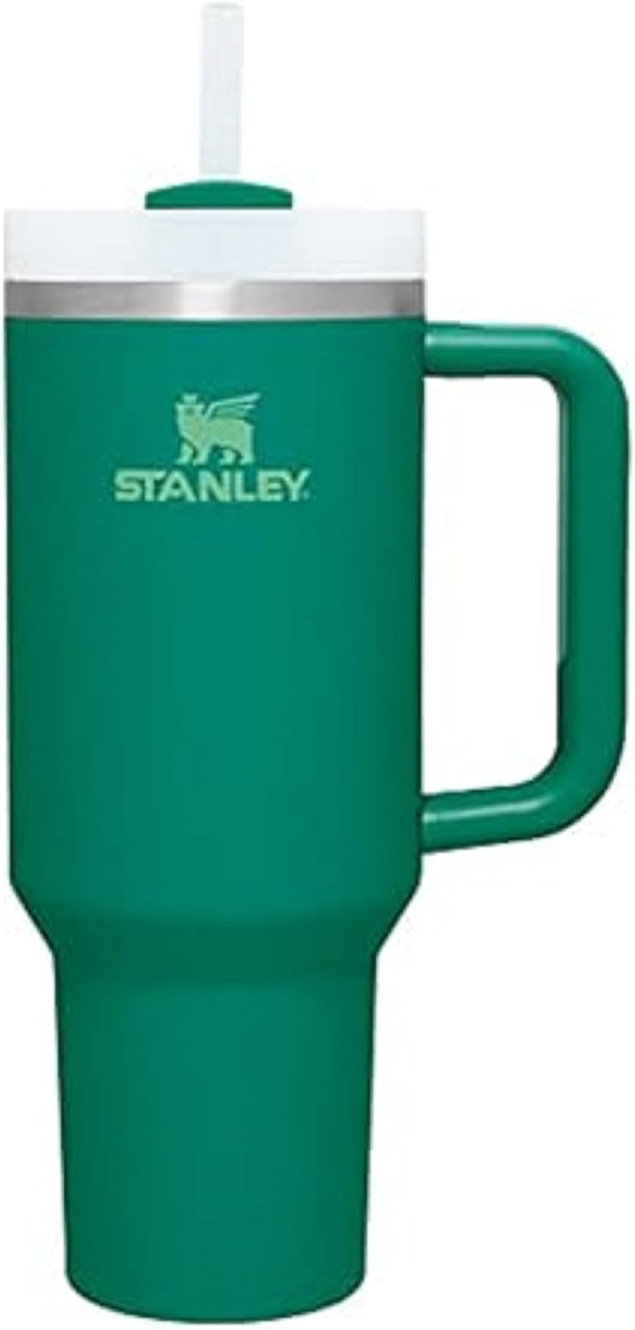 Stanley Quencher H2.0 Tumbler with Handle & Straw 40 oz | Twist On 3-Way Lid | Cupholder Compatible for Travel | Insulated Stainless Steel Cup | BPA-Free | Seafoam