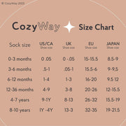 CozyWay Non-Slip Socks with Grippers - Ankle Style for Little Girls and Boys, Infants, Toddlers, Children