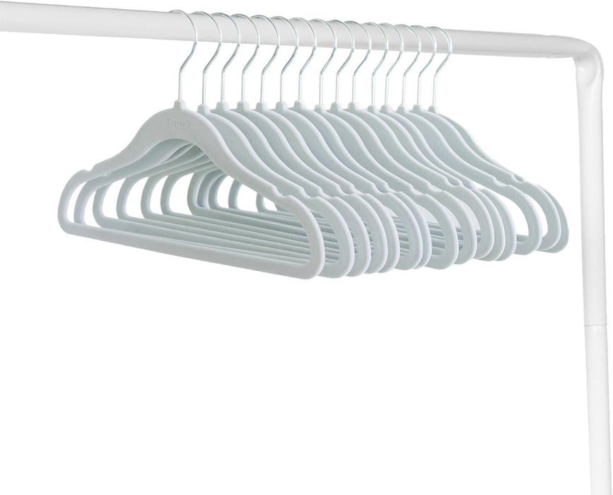 3 Sprouts Baby Hangers, Non-Slip Velvet Hangers, Kids Hangers - Pack of 15 - Pink