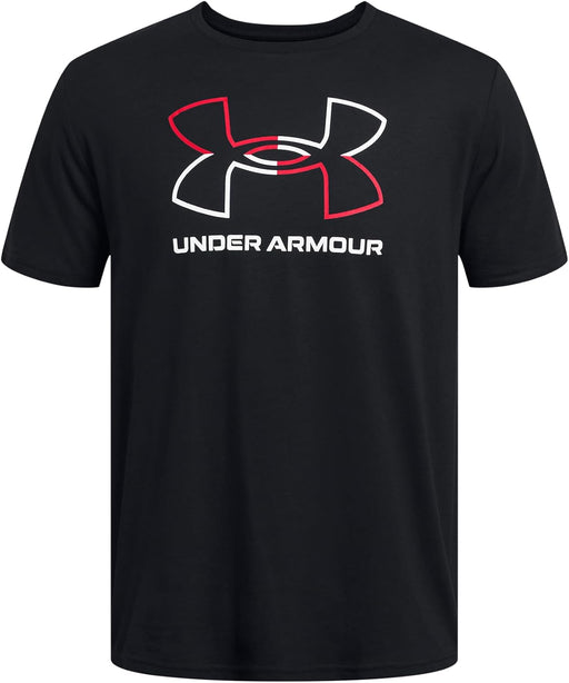 mens Global Foundation Short Sleeve T Shirt T-Shirt - (001) Black / Red / White