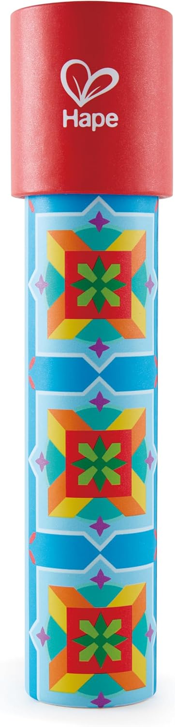 Hape Wonder Vision Kaleidoscope Retro-Themed Colorful Pattern Toy for Kids & Adults Classic Handheld Optical Toy for Endless Visual Fun Develops Curiosity & Creativity Kids Toys 3 Years+