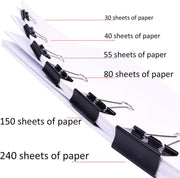 Binder Clips Kit 145Pcs Long Tail Clamp Set for Desk Organizer Accessories Binder Clips Office Stationery Supplies