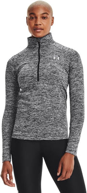 Womens Tech 1/2 Zip - Twist Top (pack of 1) - Black