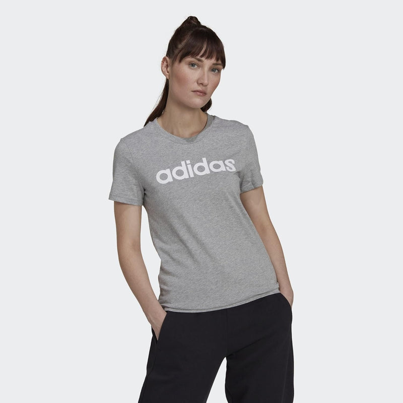 Womens Essentials Slim Logo T-Shirt T-Shirt - Grey