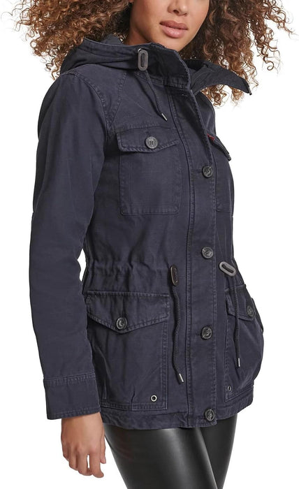 Levi's Women's Cotton Four Pocket Hooded Field Jacket (Standard & Plus Sizes)