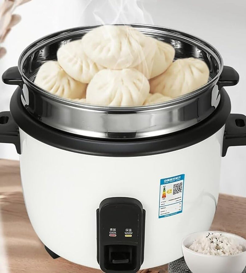 showkah® SC-1600 10L Commercial Rice Cooker – Heavy-Duty Non-Stick Pot with Stainless Steel Basket & Lid, 1600W, Cook/Warm Modes, 100+ Servings for Restaurants, Catering & Events