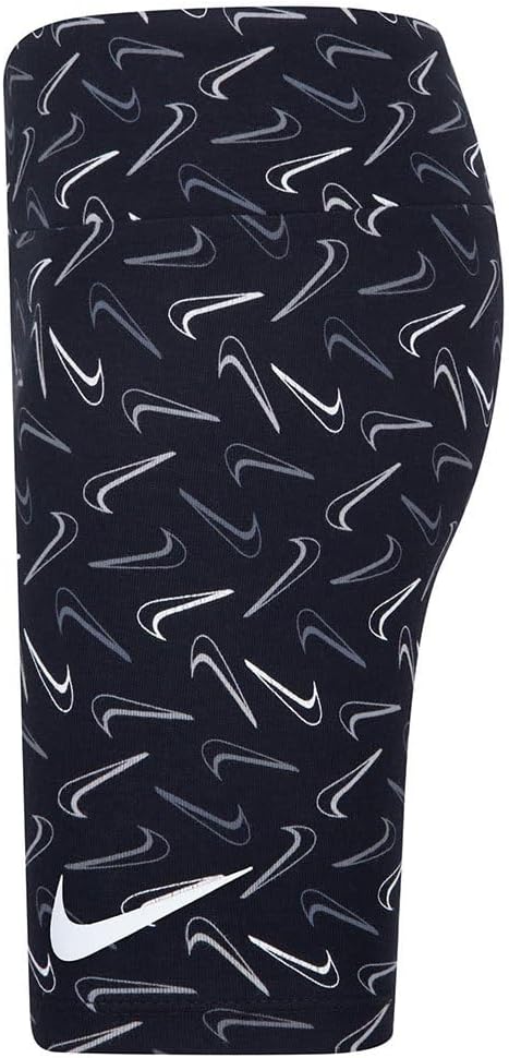 NKG SWOOSH LOGO BIKE SHORTS for Unisex Kids BLACK 6X – image 3