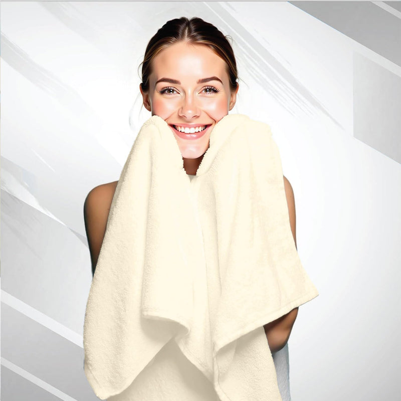 Cotton Home Rest Bath Towel- Set of 2 Sky Blue, Cotton Towel | 70x140cm / 27x55 inch, Luxury Hotel Towel Set Absorbent Durable Lightweight Washable Quick Dry Spa Quality Beach Pool Family Bath Towel.