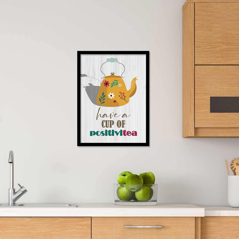 kotart - Photo Frames for Kitchen and Restaurant Wall Decoration - Food Quotes Frames for Kitchen Wall Decor - Wall Poster with Frame (11 inch x 11 inch, Multi) design-1
