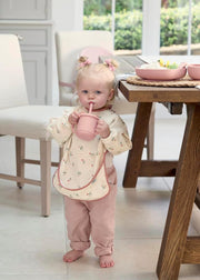 Mamas & Papas 2-Pack Waterproof Long Sleeved Messy Baby Bibs, Ideal for Weaning for 6-18 Months - Bonjour Bebe