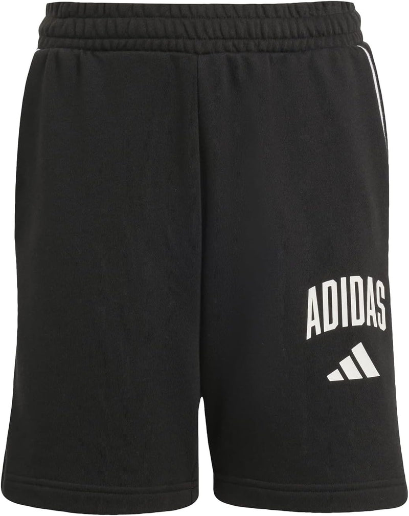 Unisex Kids Seasonals Essentials Collegiate Typography Shorts - Black