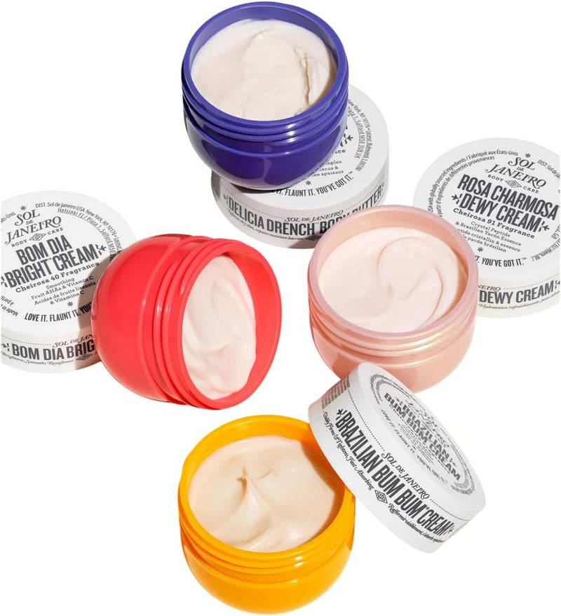 Body Your Way Body Care Discovery Set, 4 Body Creams, Brazilian Bum Cream, Bom Dia Bright, Pink Charmosa Dewy, Delícia Drench Body Butter