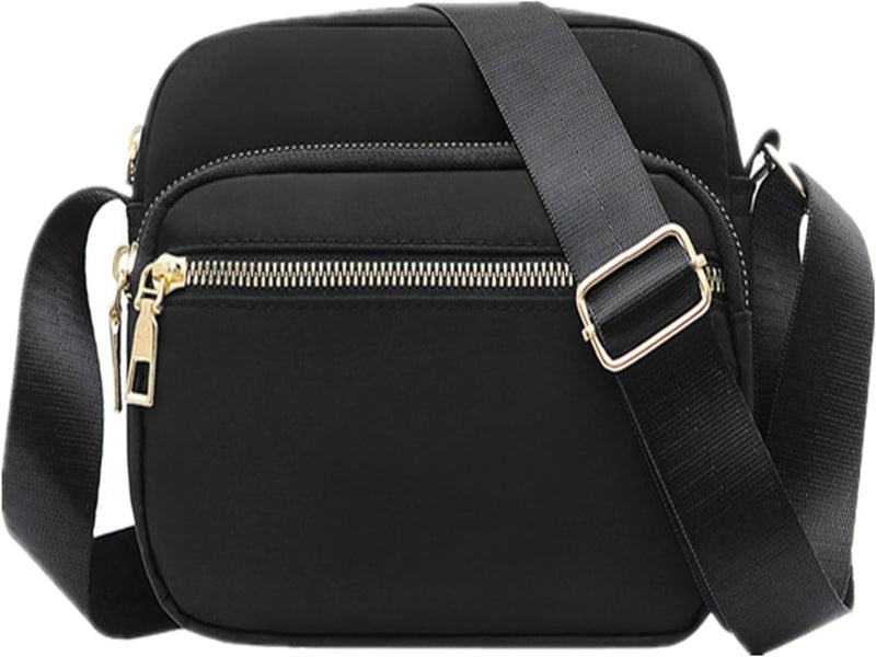 womens Nylon Crossbody Bags Nylon Crossbody Bags (pack of 1) - Black