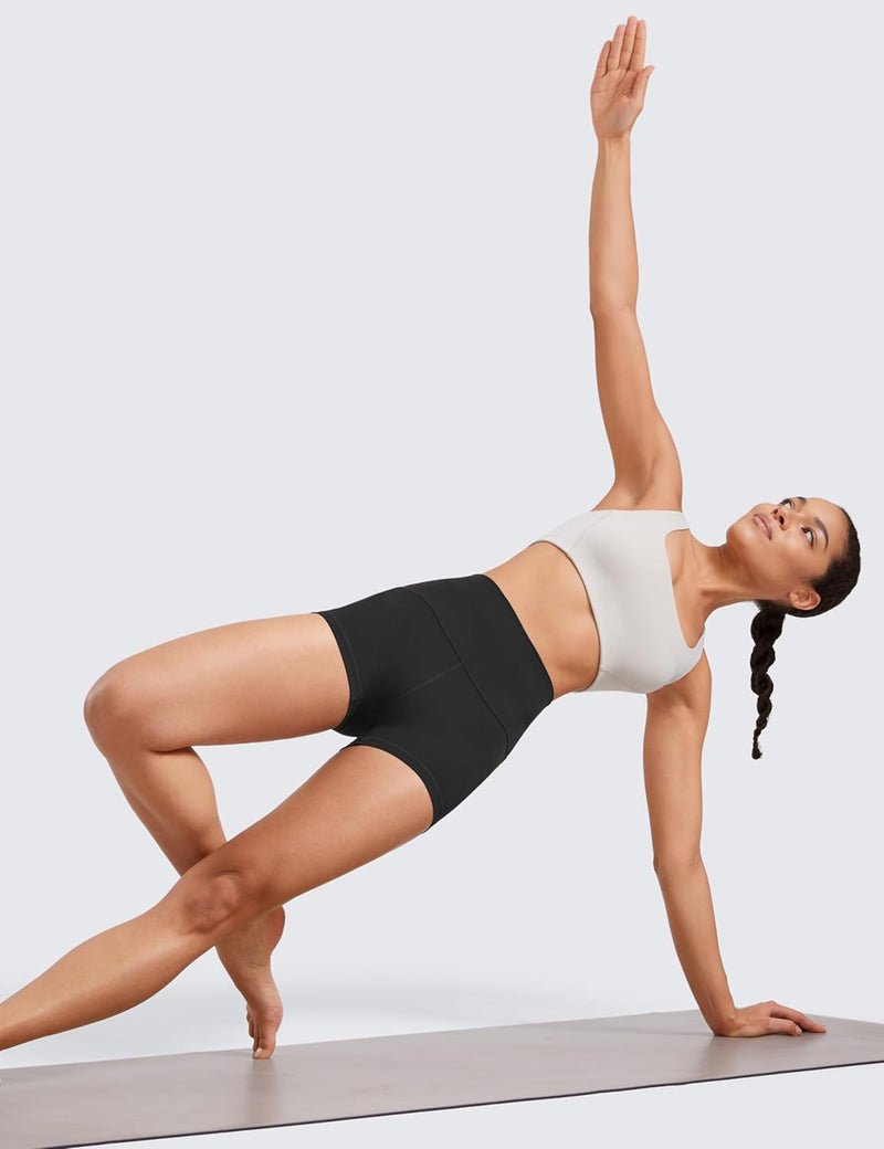CRZ YOGA Womens Butterluxe Biker Shorts 2.5 Inches - High Waisted Yoga Workout Running Spandex Booty Shorts