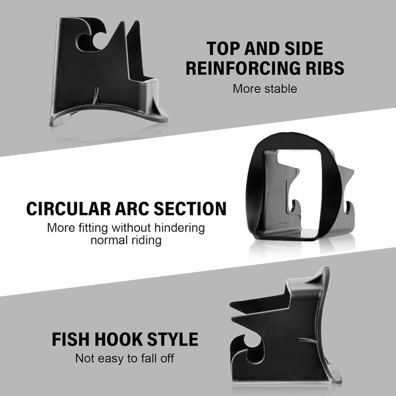 JUGCUT 2 Pairs of Child Safety Car Seat Guide Slot, Isofix Guide Groove Seat Belt Bracket Connector Universal Fit Black